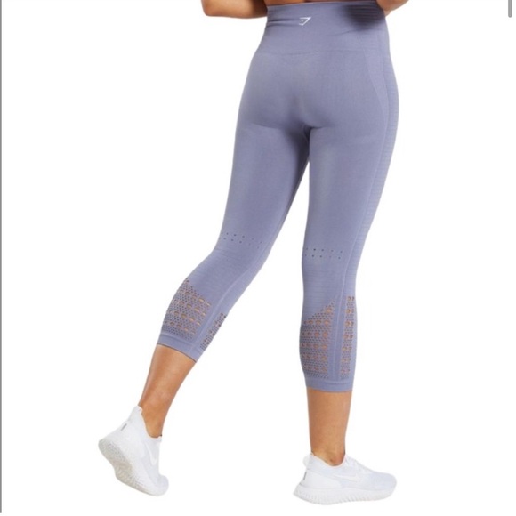 Gymshark Dry Energy+ Seamless Cropped Leggings - Picture 2 of 5